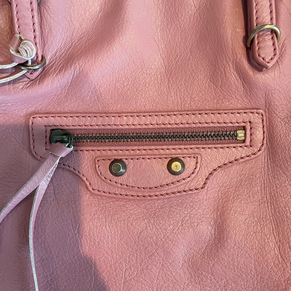 BALENCIAGA rose pink papier tote bag - Picture 3 of 12